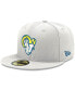 Фото #5 товара Men's White Los Angeles Rams Omaha Ram Head 59FIFTY Fitted Hat