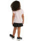 ფოტო #2 პროდუქტის Little & Toddler Girls Short-Sleeve T-Shirt & Ruffle Skort, 2 Piece Set