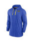 ფოტო #3 პროდუქტის Men's Royal Los Angeles Rams Sideline Pop Performance Pullover Long Sleeve Hoodie T-shirt