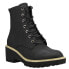 Фото #3 товара Corkys Ghosted Round Toe Wedge Womens Black Casual Boots 80-9995-BLCK