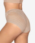 Фото #2 товара Women's Lace Stripe Undetectable Classic Shaper Panty