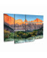 Pierre Leclerc Zion Sunrise Multi Panel Art Set 6 Piece - 49" x 19"