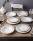 Summit Platinum Set of 4 Dinner Plates, Service For 4