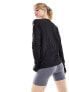 adidas Running Own The Run long sleeve top in black