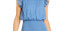 Фото #2 товара Aqua Ruffle Short Sleeve Smocked Mini Dress Denim Blue M