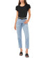 ფოტო #3 პროდუქტის Women's Crewneck Ruffle-Short-Sleeve Top