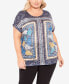 Фото #1 товара Plus Size Macie Burnout Scoop Neck Top