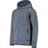 CMP Heavy Fix 3H60844 hoodie fleece B.Blue / Lime, 12 лет - фото #4