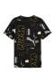 Brand Love Aop Erkek Siyah Günlük Stil T-Shirt 62428101
