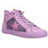 Vintage Havana Alexis 3 Glitter High Top Womens Purple Sneakers Casual Shoes AL