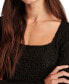 Women's Textured-Lace Square-Neck Top