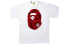 Фото #1 товара Футболка BAPE Color Camo Big Ape Head Tee WhiteRed T bape-ss18-042