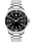 ფოტო #1 პროდუქტის Men's Swiss Series 800 Stainless Steel Bracelet Diver Watch 40mm