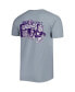 Фото #2 товара Men's Graphite Kansas State Wildcats Vault State Comfort T-shirt