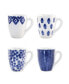 Santorini Assorted Mugs - Set of 4