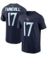 Фото #1 товара Men's Ryan Tannehill Navy Tennessee Titans Name and Number T-shirt