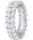 Moissanite Marquise Eternity Band (4-1/5 ct. t.w.) in Sterling Silver