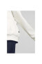 Essentials Metallic Logo FL Kadın Beyaz Kapüşonlu Sweatshirt