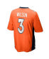 Men's Russell Wilson Orange Denver Broncos Game Jersey