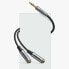 Фото #6 товара Rozdzielacz na 2x przewód kabel AUX 3.5mm mini jack 0.2m czarny