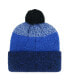 ფოტო #2 პროდუქტის Men's Royal New York Mets Darkfreeze Cuffed Knit Hat with Pom