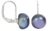 Earrings with true blue pearl metallic JL0057