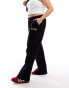 Kaiia Plus wide leg joggers in black