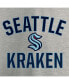 Фото #4 товара Men's Heather Gray Seattle Kraken Victory Arch Long Sleeve T-shirt