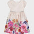 Фото #4 товара Mia & Mimi Toddler Girls' Floral Border Cap Sleeve Dress - Pink 4T