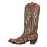 Фото #3 товара Corral Boots Glitter TooledInlay Snip Toe Cowboy Womens Brown Dress Boots C3331