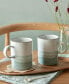 Kiln Collection Ridged Stoneware Mugs, Set of 2