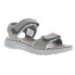 Фото #4 товара Propet Travelactiv Aspire Strappy Womens Grey Casual Sandals WST053P-022