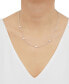 ფოტო #2 პროდუქტის Sterling Silver Necklace, White Round-Cut Cubic Zirconia 7-Station Necklace (3-1/6 ct. t.w.)