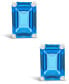 Фото #5 товара Серьги Macy's blue Topaz Stud