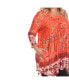 Фото #4 товара Women's Plus Size Victorian Print Tunic Top with Pockets