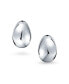 ფოტო #2 პროდუქტის Geometric Minimalist Simple Sterling Silver Dome Shrimp Pear Shape Teardrop Clip On Earrings For Women Alloy Clip