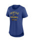 ფოტო #3 პროდუქტის Women's Royal Seattle Mariners City Connect Tri-Blend T-shirt
