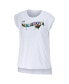 Women's White Minnesota Wild Greetings From Muscle T-shirt