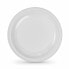 Set of reusable plates Algon Circular White Plastic 21,5 x 1,5 cm (36 Units)