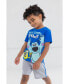 Toddler Boys Winnie the Pooh Lion King Monsters Inc. Toy Story Incredibles Lilo & Stitch T-Shirt & Mesh Shorts to Sulley, 3T - фото #6