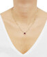 ფოტო #2 პროდუქტის Lab-Grown Pink Sapphire (1-1/2 ct. t.w.) & Lab-Grown White Sapphire (1/4 ct. t.w.) Heart Pendant Necklace in 14k Gold-Plated Sterling Silver, 16" + 2" extender (Also in Lab-Grown Ruby)