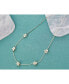 Фото #2 товара lonna & lilly gold-Tone Crystal Flower Frontal Necklace, 16" + 3" extender