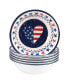 Stars and Stripes Melamine Bowl Set, 6 Piece