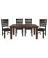 Фото #6 товара Dark Oak Dining Table with Self-Storing Extension Leaf