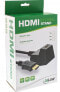 InLine HDMI Station - HS HDMI Cable w/Ethernet - M/F - black - golden contacts - 1m