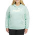 Фото #1 товара Puma Ess Logo Pullover Hoodie Plus Womens Size 1X Casual Athletic Outerwear 846
