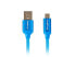 Фото #4 товара Кабель USB lanberg CA-USBM-20CU-0010-BL - 1 м - Micro-USB A - USB A - USB 2.0 - 480 Mбит/с - голубой