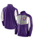 Фото #1 товара Men's Purple Orlando City SC Net Goal Raglan Full-Zip Track Jacket
