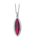 ფოტო #1 პროდუქტის Red Crystal and Preciosa Crystal Pendant Cable Chain Necklace