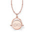 Thomas Sabo Damen-Anhänger Roségold Unendlichkeit Kette mit Diam. Silber vergoldet Diamant weiß D_LBKE0001-923-14-L45V